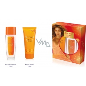 Beyoncé Heat Rush perfumed deodorant glass for women 75 ml + body lotion 75 ml, cosmetic set