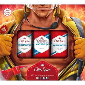 Old Spice White Water aftershave 100 ml + deodorant spray 150 ml + shower gel 250 ml, cosmetic set