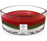 WoodWick Trilogy Winter Garland - Winter garland scented candle with wooden wide wick and lid 453 g