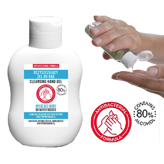 Uroda Antibacterial hand gel with 80% alcohol content 100 ml