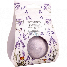 Bohemia Gifts Botanica Lavender sparkling foamy ball in a carrier package of 100 g