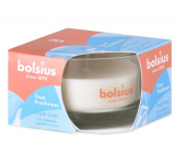 Bolsius True Freshness Fresh Linen - Fresh linen scented candle in glass 80 x 50 mm