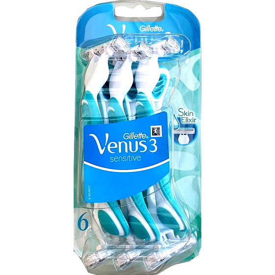 Gillette Venus 3 Sensitive disposable razor 6 pieces for women