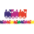 Garland Train color 400 x 18 cm