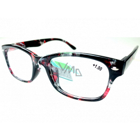 Berkeley Reading glasses +1 plastic black-red 1 piece MC2197