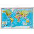 Naga Wall map of the world laminated coloured 137 x 89 cm