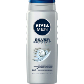 Nivea Men Silver Protect 3in1 shower gel for body, face and hair 500 ml