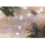 Emos Christmas nano chain silver 1,9 m, 20 LEDs, cold white + timer