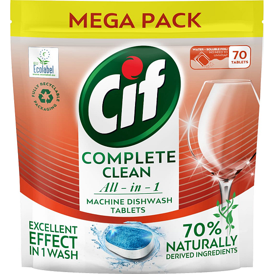 Cif All in 1 Regular dishwasher tablets 70 pcs