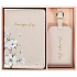 Albi Original Travel set of suitcase tag and document case Pink flower 19,5 x 16 x 2,5 cm