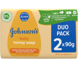 Johnsons Baby Honey toilet soap for children 2 x 90 g, duopack