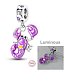 Sterling Silver 925 Luminous - Zodiac Sign Scorpio, Bracelet Pendant