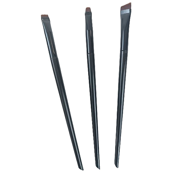 VeMDom Cosmetic brush with synthetic bristles, set of 3