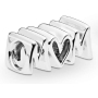 Charm Sterling silver 925 Mom, bead on bracelet letters