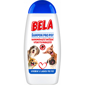 Bela shampoo for dogs helping to reduce the occurrence of parasites, 230 ml