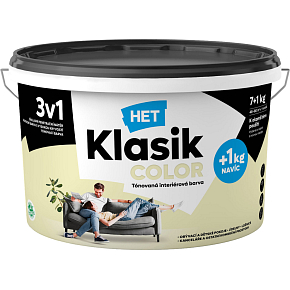 Het Klasik Color painting paint, 0658 pastel yellow, 7+1 kg