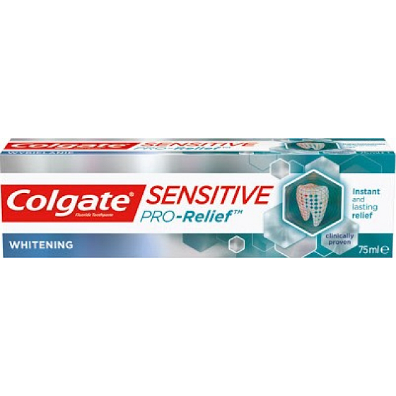 Colgate Sensitive Pro Relief Whitening toothpaste with a whitening effect of 75 ml