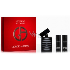 Giorgio Armani Attitude Extreme eau de toilette 50 ml + shower gel 50 ml + aftershave 50 ml, gift set