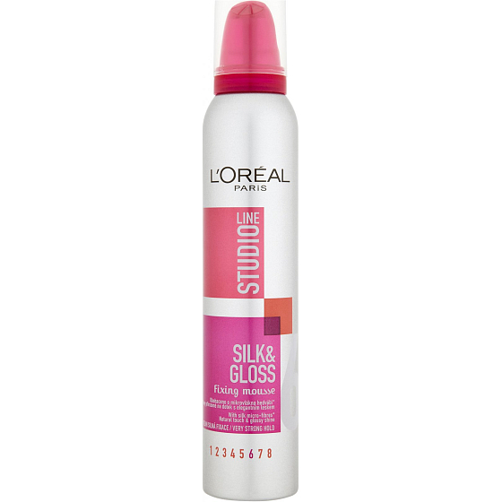 Loreal Studio Line Silk & Gloss Fixing Mousse 200 ml