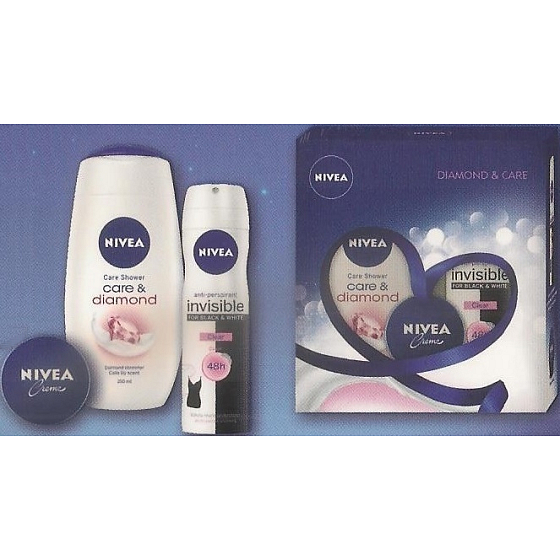 Nivea Deo Clear antiperspirant spray 150 ml + shower gel 250 ml + cream 30 ml, cosmetic set