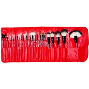 Be Chic! Luxury Red Collection set of 22 cosmetic brushes