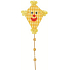 Dragon on a stick with balls yellow 30 cm