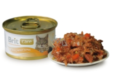 Brit Care Tuna, carrot + peas for all cats 80 g