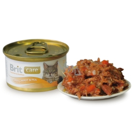 Brit Care Tuna, carrot + peas for all cats 80 g