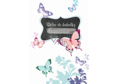 Ditipo Relax in a handbag Butterfly notebook 15 x 10.5 cm