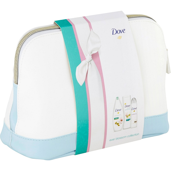 Dove Ever Blossom Collection shower gel 250 ml + body lotion 250 ml + Invisible Dry antiperspirant spray 150 ml, cosmetic set