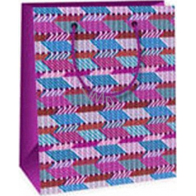 Ditipo Gift paper bag 11.4 x 6.4 x 14.6 cm pink blue violet