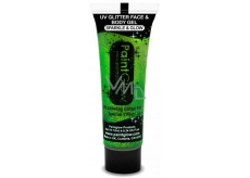 Diva & Nice Chunky Sparkle & Glow UV Glitter decorative gel for body and face Mint Green - green 10 ml