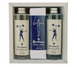 Bohemia Gifts Sportsman shower gel 250 ml + hair shampoo 250 ml + toilet soap 145 g, for men cosmetic set