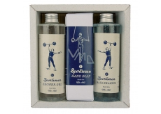 Bohemia Gifts Sportsman shower gel 250 ml + hair shampoo 250 ml + toilet soap 145 g, for men cosmetic set