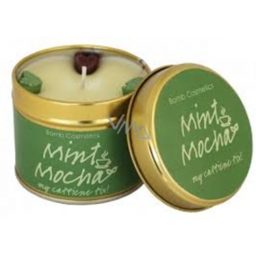 Bomb Cosmetics Mint Mocha A scented natural, handmade candle in a tin can burn for up to 35 hours