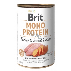 Brit Mono Protein Turkey with sweet potatoes 100% pure turkey protein complete dog food 400 g