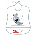 Canpol babies Cute Animals Plastic soft bib with a large pocket 1 piece