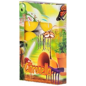 Adpal Citronella Repellent Scented Tealight Candles Against Mosquitoes 6 Pieces