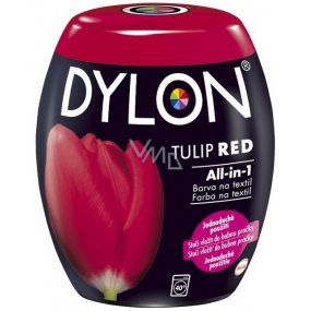 Dylon All-in-1 Tulip Red color for clothing and textiles red 350 g