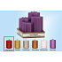 Lima Pyramid star candle red cylinder diameter 60 mm 4 pieces
