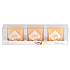 Emocio Sweet Vanilla scented candle glass 51 x 51 x 52 mm 3 pieces