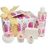 Bomb Cosmetics Ice Queen sparkling ballistics 160 g + block 50 g + cupcake 30 g + glycerin soap 100 g + bath foam 300 ml, cosmetic set