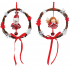 Wicker wreath angel, snowman for hanging 16 cm 1 piece