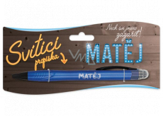 Nekupto Glowing pen named Matěj, touch tool controller 15 cm