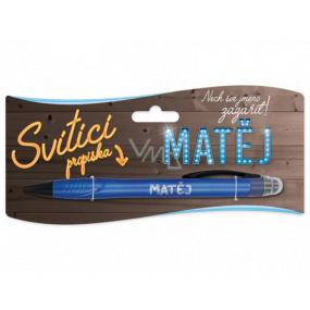 Nekupto Glowing pen named Matěj, touch tool controller 15 cm