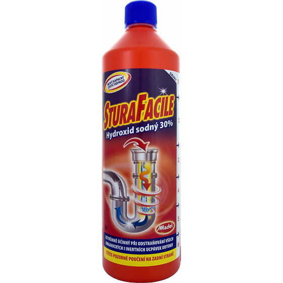 Stura Facile Sodium Hydroxide 30% New Liquid Drain Cleaner 1 L