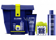 Grace Cole GC Sport washing gel 250 ml + shampoo 150 ml + soap 100 g + washing sponge + toiletry bag, cosmetic set for men