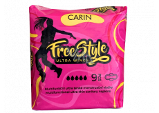 Carin Ultra Wings Free Style Sanitary Pads 9 Pieces