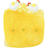 Sisal with decorations yellow 13 x 12 cm