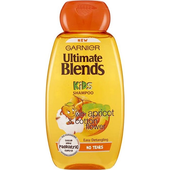 Garnier Ultimate Blends Kids Apricot and Cotton Flower 2in1 Hair Shampoo for Kids 250 ml